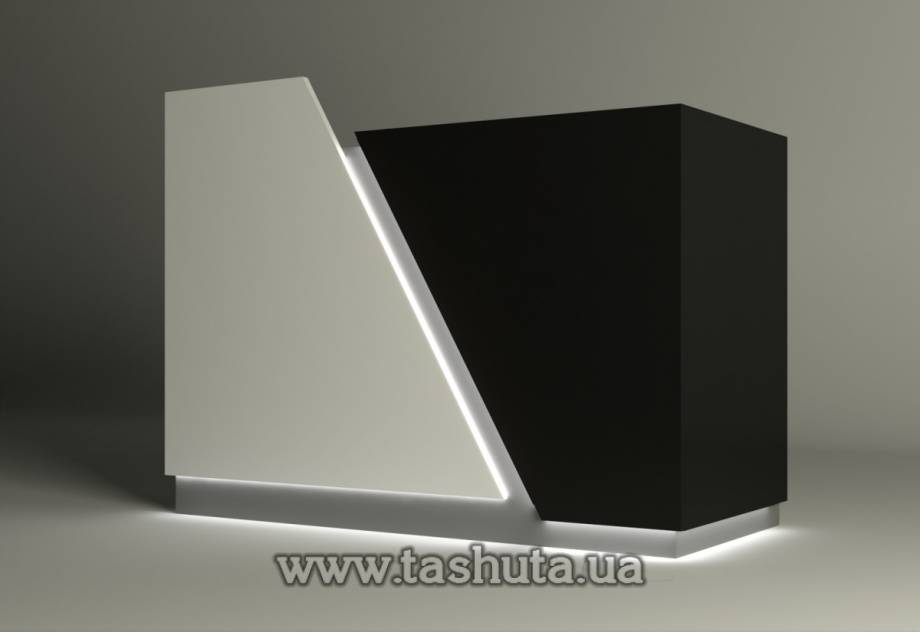 Illuminated Front Desk, Checkout Counter, 145x110x62cm