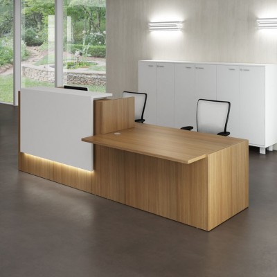 Modular Front Desk, Registration Desk, 180x110x74cm