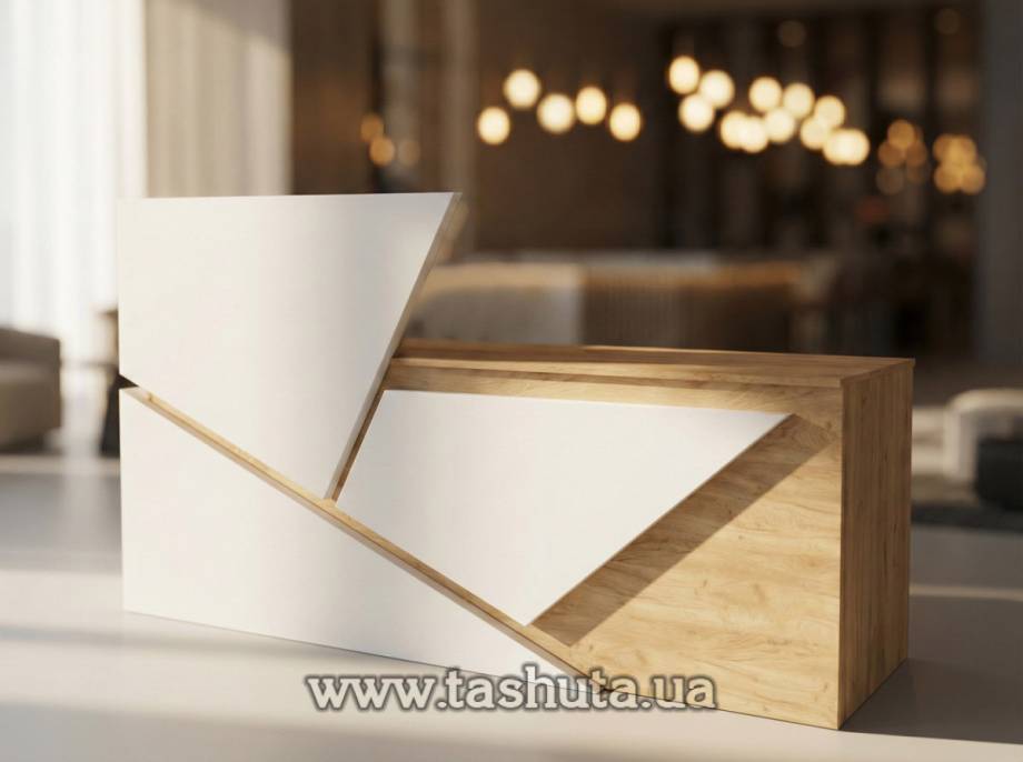 "Prism" Office Reception Desk, 180x120x62cm