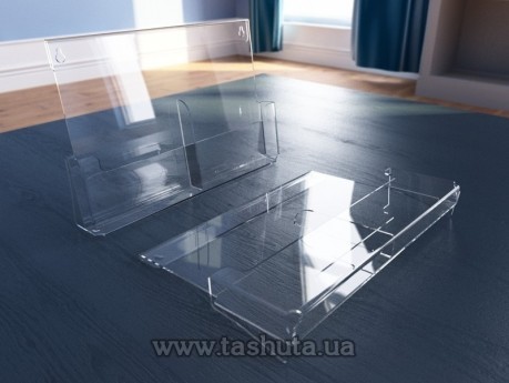 Kieszeń naścienna plastikowa, 2 przegródki A6 (105x148)