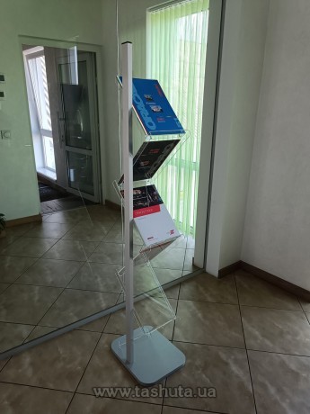 Stojak na materiały drukowane „Zygzak” na 6 kieszeni A4