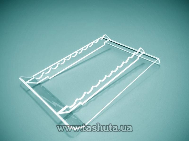 Clear Pen Holder for 11 pcs, 150x20x220mm