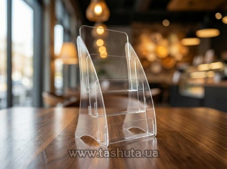 Буклетница настольная для журналов, проспектов А5 (148х210) х 3 ячейки