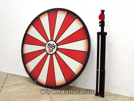 Koło fortuny z logo na składanym statywie, średnica koła 700mm