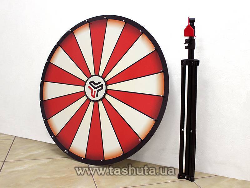 Wheel of Fortune with Logo and Folding Stand, Wheel Diameter 700mm
