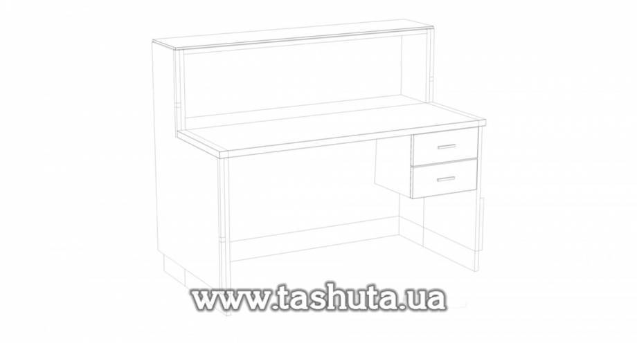 Стойка администратора с декоративной подсветкой, 125х110х75 см