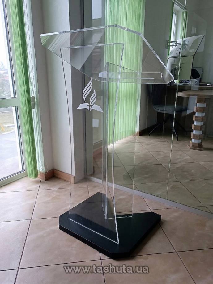 Clear 10mm Acrylic Stage Lectern, A2 Format