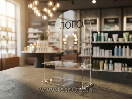 Акрилова підставка під косметику 210х360х100мм