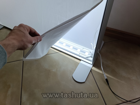 Мобильный текстильный световой короб 100х250 см