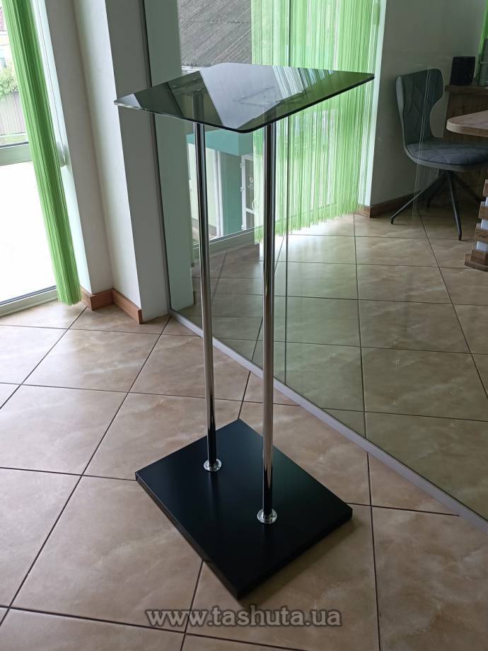 Mobile Speaker's Lectern, Chrome