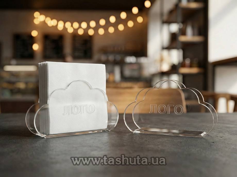 Napkin Holder with Logo, 160x80x20mm