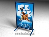 Potykacz chodnikowy typu T, bannerowy, 600x900 mm