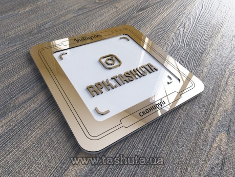 Tabliczka - wizytówka na Instagram 200x200mm