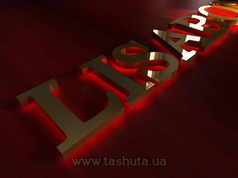 Halo-Lit Metal Letters, h-500mm