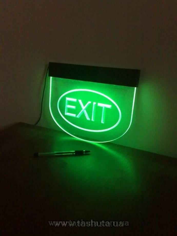 "Acrylic Light" Panel with CNC Engraving, 400x200mm