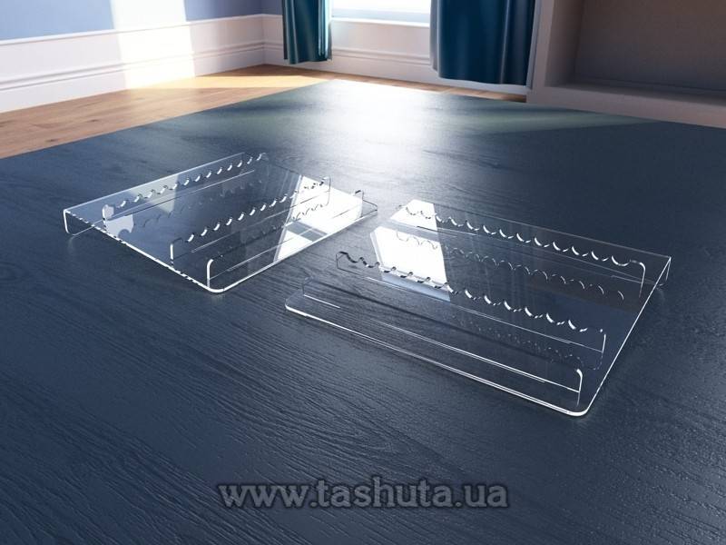 Clear Pen Holder for 13 pcs, 205x20x210mm