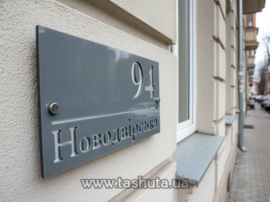 Two-Layer Outdoor Sign Plate, 400x215mm