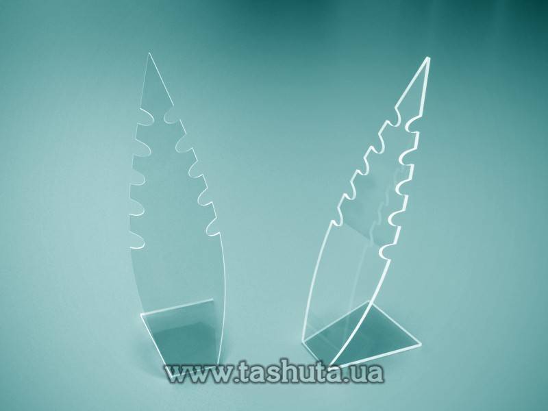 "Leaf" Jewellery Display for 5 Pendants 65x230mm