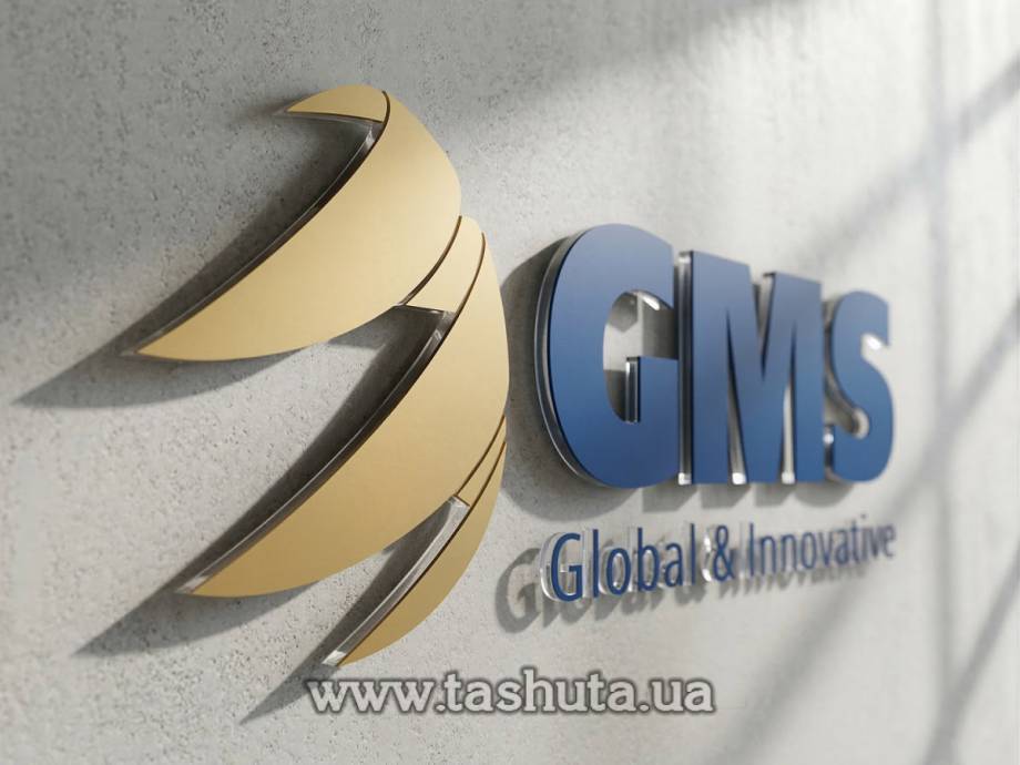 Advertising Letters in Clear Acrylic + Coloured Film, H=300mm