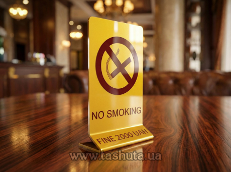 Настільна табличка акрилова, 120х200 мм