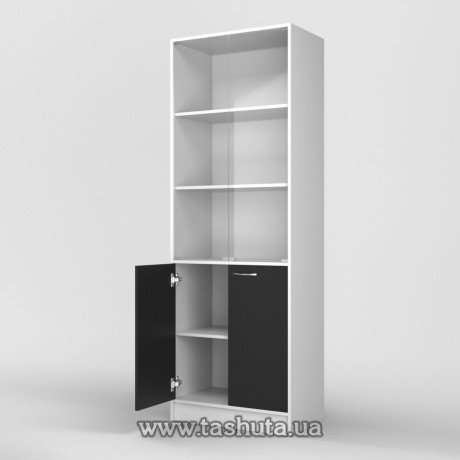 Шкаф для документов (стекло) 70х200х35см