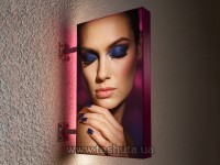 Lightbox semaforowy dwustronny naścienny z PCV