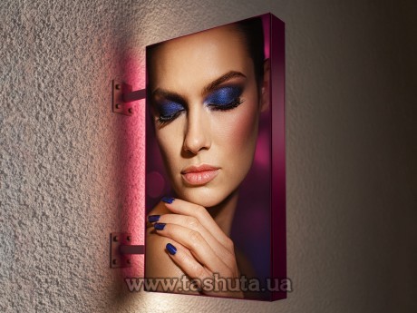 Lightbox semaforowy jednostronny naścienny z PCV