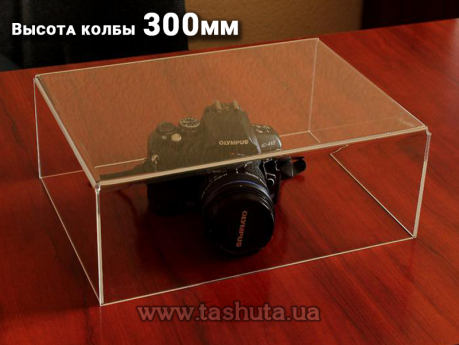 Скляний ковпак на товар або макет, 200x200x300 мм