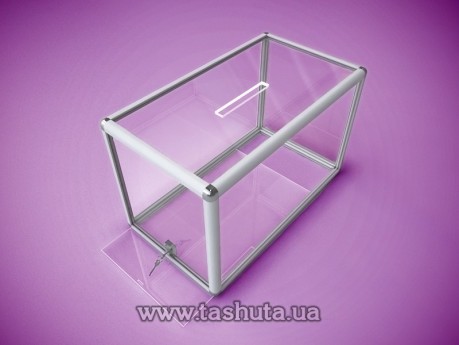 Skrzynka do głosowania z profilu aluminiowego 600x300x300mm