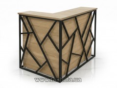 Lada administracyjna loft z podświetleniem LED, 200x110x115 cm