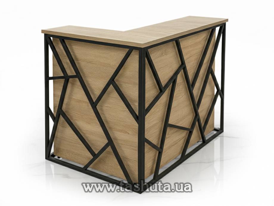 Loft Front Desk with LED Lighting, 150x110x115cm