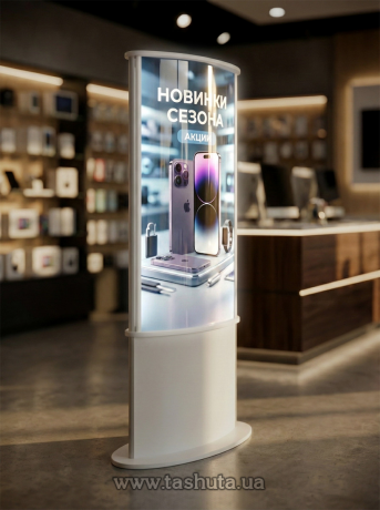 Підлоговий лайтбокс (lightbox) 850х1800х380 мм