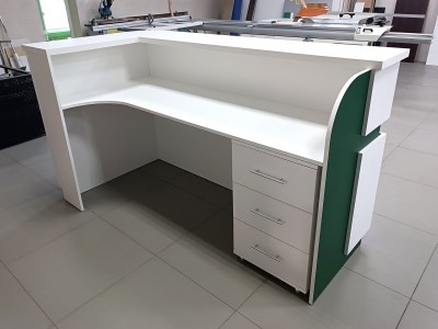Reception and Registration Desk, 200x110x100cm