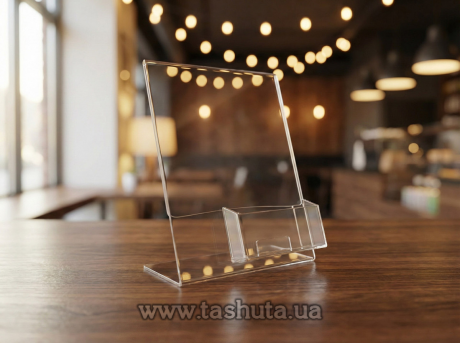 Подставка для меню А3 с карманом для визиток