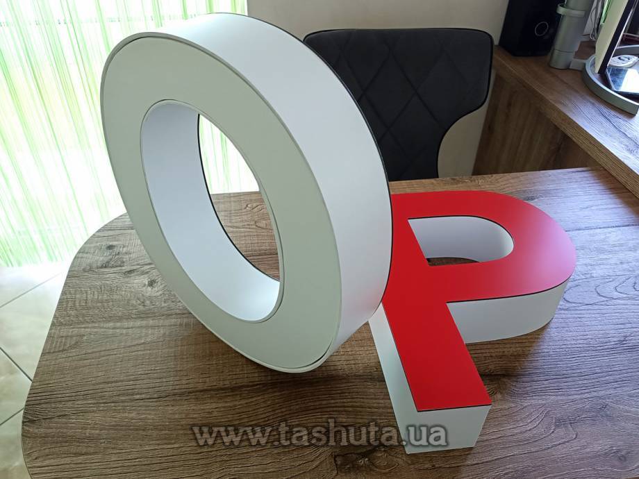 Composite 3D Letter Manufacturing, H=700mm