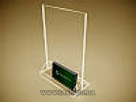 Менюхолдер с окошком для визиток А5 (148х210) формат (Толщина акрила : 1,8 мм; )