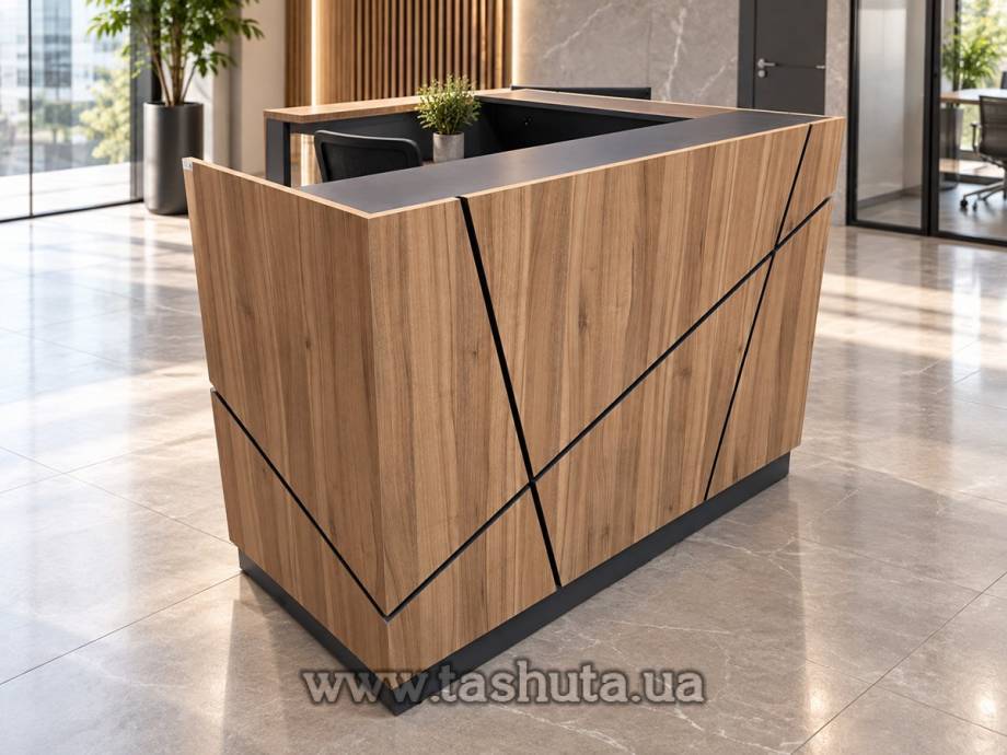 "Modern" Corner Reception Desk, 150x110x150cm