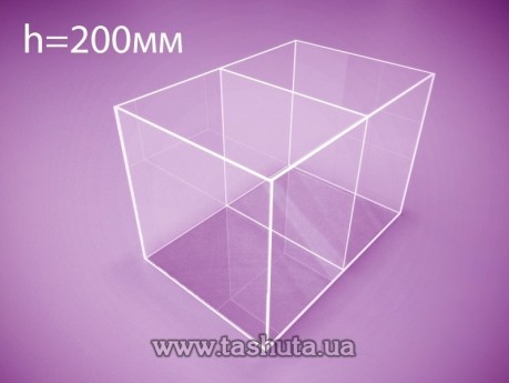 Pojemnik z plexi z przegródką 300x500x200 mm