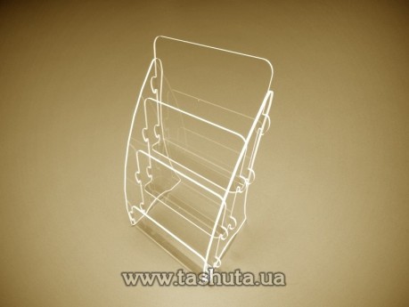 Буклетница настольная для журналов, проспектов А5 (148х210) х 3 ячейки