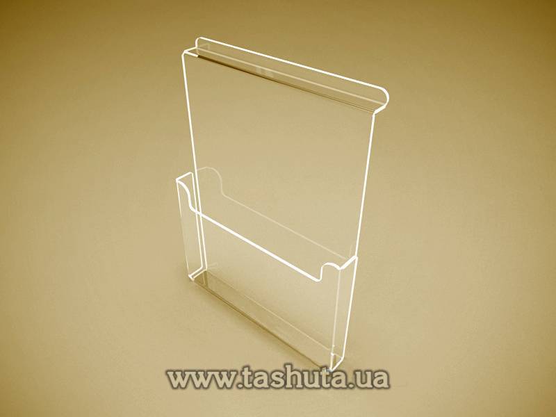 Wall-Mounted Slatwall Plastic Pocket A6 (105x148)