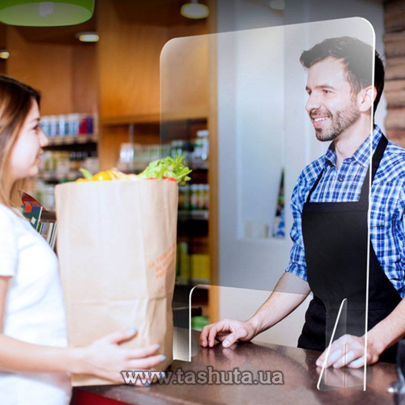 Checkout Protection + Antiviral Barriers for Supermarkets, Banks, Petrol Stations 1000x760mm