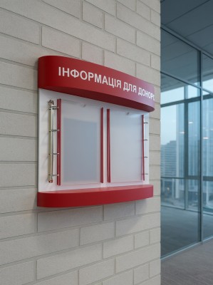 Листательная, перекидная информационная система, 610х510 мм