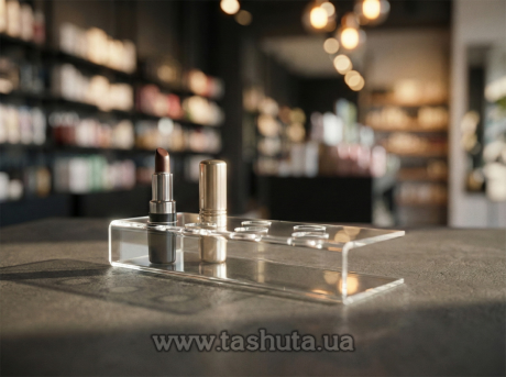 Подставка для помад на 7 шт, 200х25х65 мм (Д=20 мм)