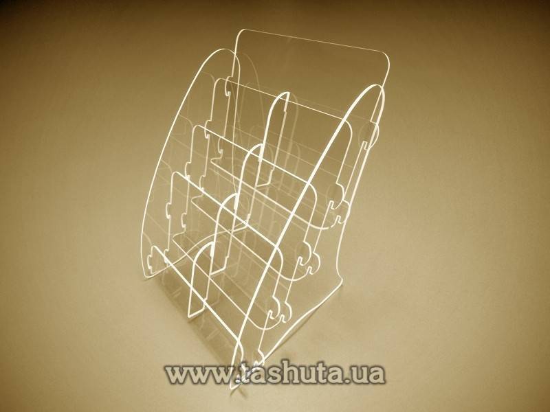 Universal Tabletop Brochure Holder A5 (148x210) x 8 Compartments