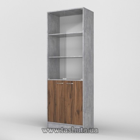 Шкаф для документов (стекло) 70х200х35см