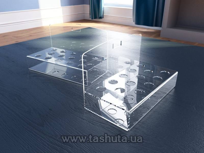 Lipstick Display for 14 pcs, 205x120x100mm (D=20mm)