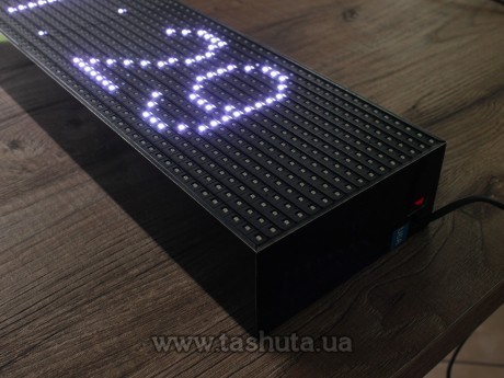 Wyświetlacz LED przewijany 640x160mm (kolor biały)