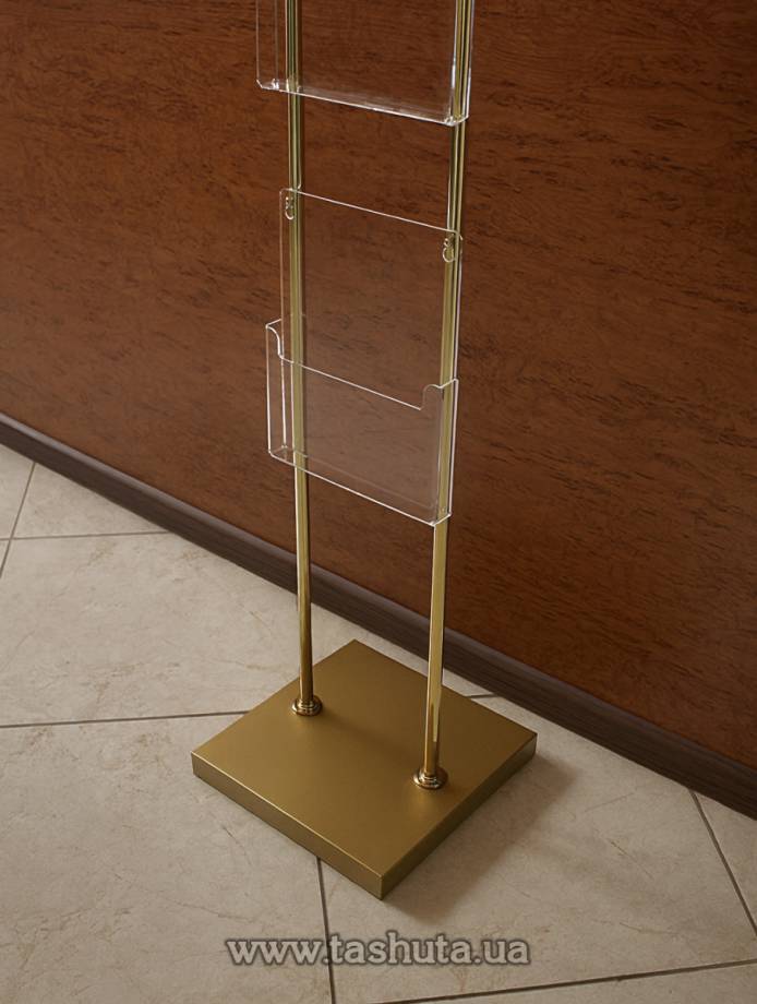 Single-Sided Catalogue Stand with 4 A4 Pockets