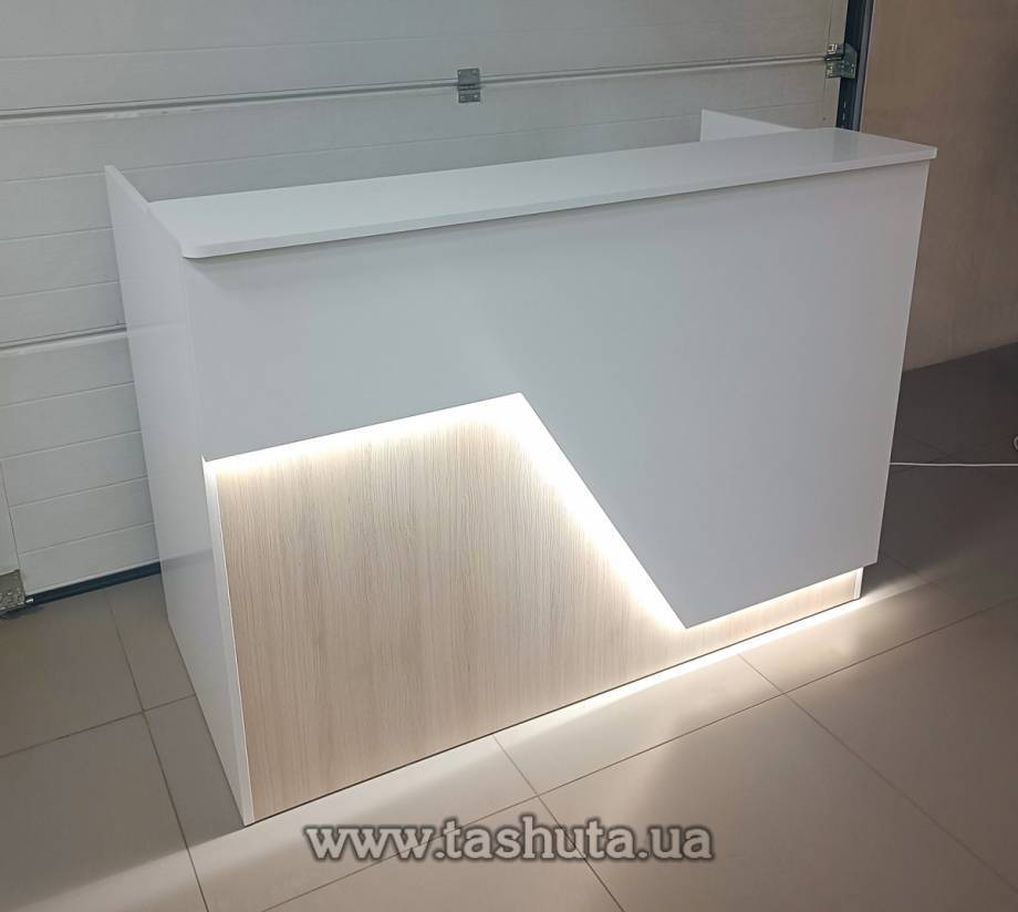 "Miami" Reception Desk, Illuminated Office Desk, 200x110x75cm