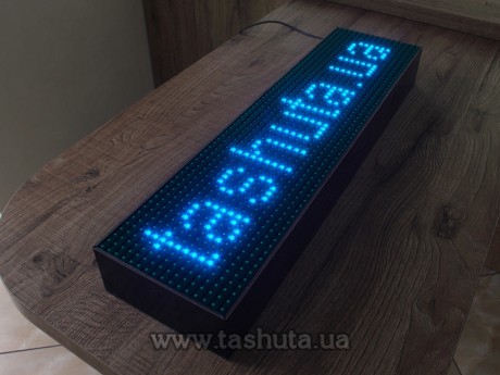 Wyświetlacz LED przewijany 640x160mm (kolor niebieski)